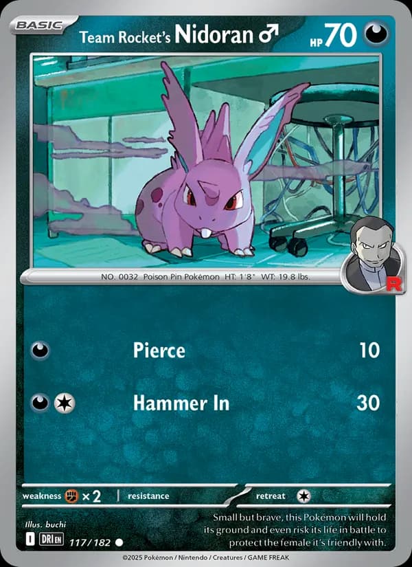 Team Rocket's Nidoran♂ 117/182, Destined Rivals