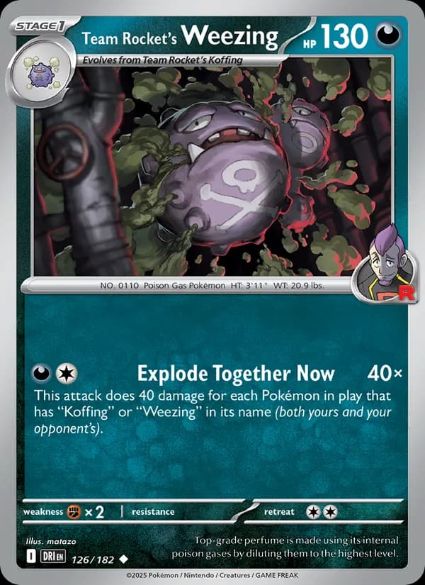 Team Rocket's Weezing 126/182, Destined Rivals