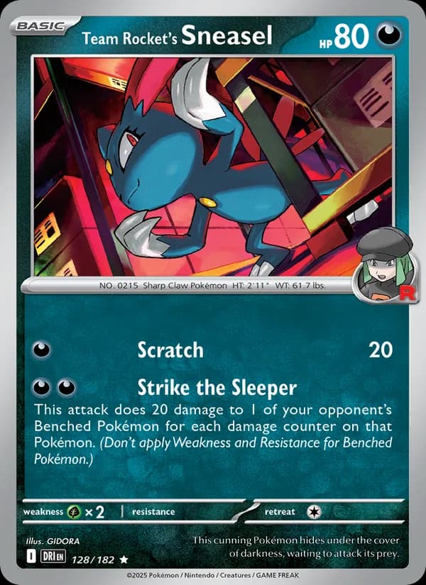 Team Rocket's Sneasel 128/182, Destined Rivals