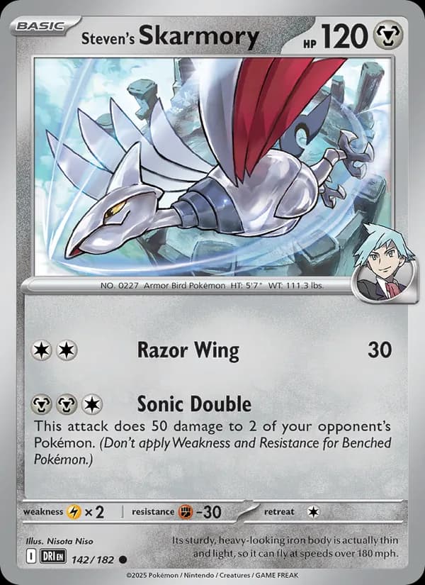 Steven's Skarmory 142/182, Destined Rivals