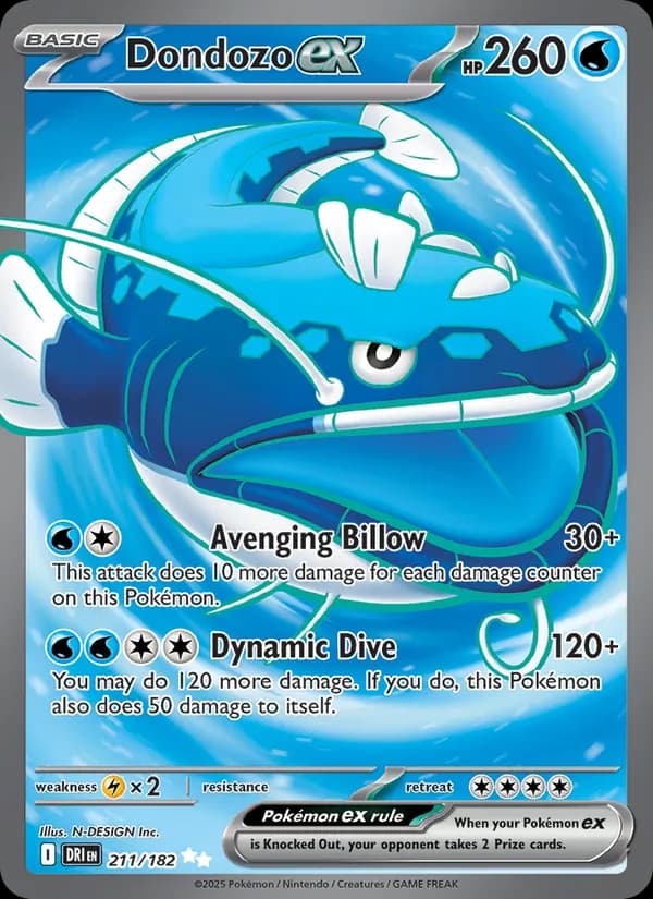 Dondozo ex 211/182, Destined Rivals
