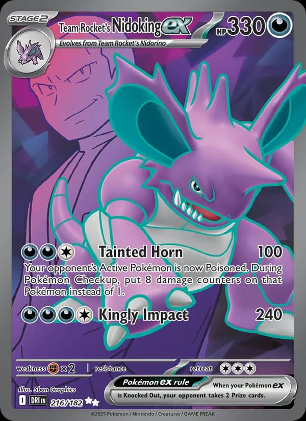 Team Rocket's Nidoking ex 216/182, Destined Rivals