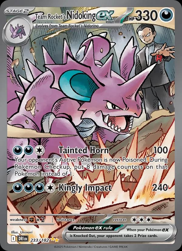 Team Rocket's Nidoking ex 233/182