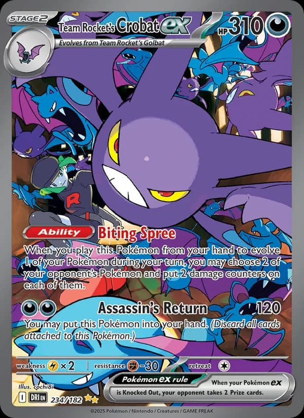 Team Rocket's Crobat ex 234/182, Destined Rivals