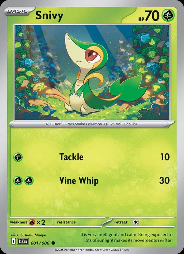 Snivy 001/86, Black Bolt