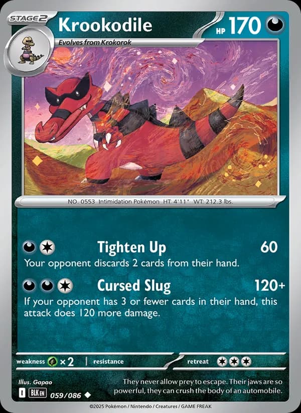 Krookodile 059/86, Black Bolt