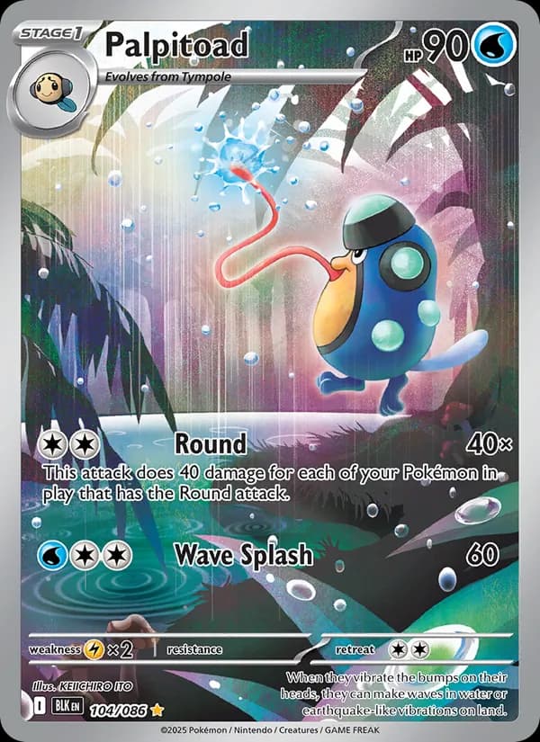 Palpitoad 104/86, Black Bolt