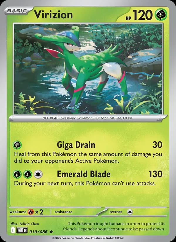 Virizion 010/86, White Flare