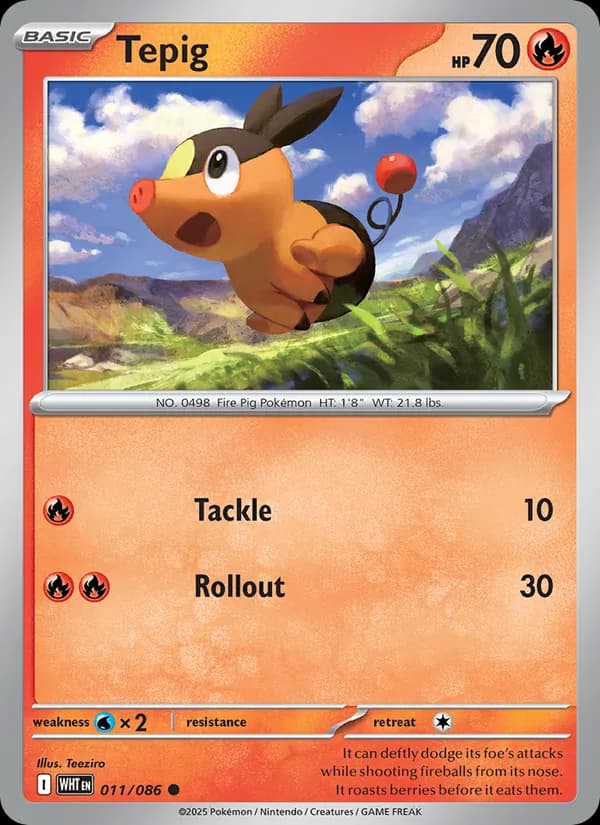 Tepig 011/86, White Flare