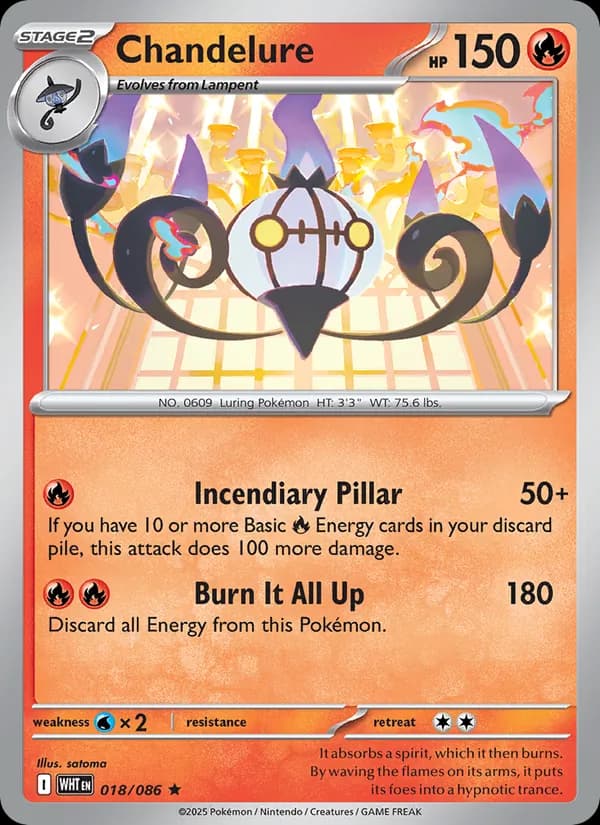 Chandelure 018/86, White Flare