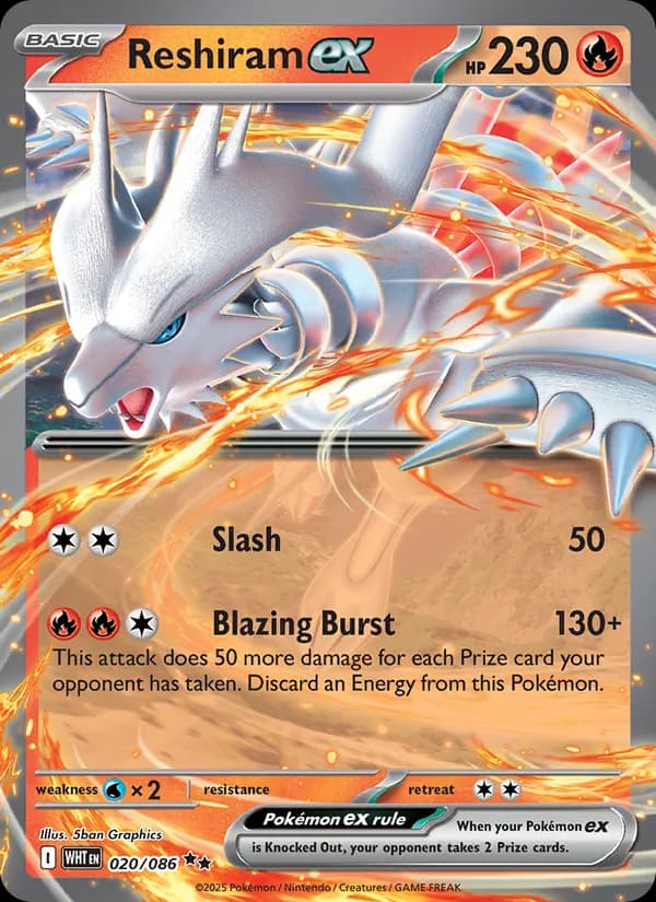 Reshiram ex 020/86, White Flare