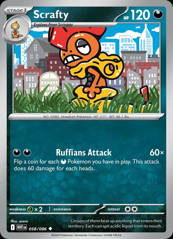 Scrafty 058/86, White Flare