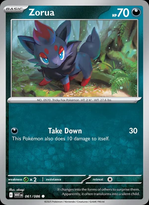 Zorua 061/86, White Flare