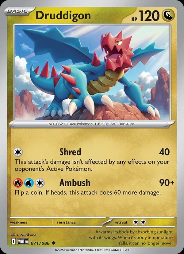 Druddigon 071/86, White Flare