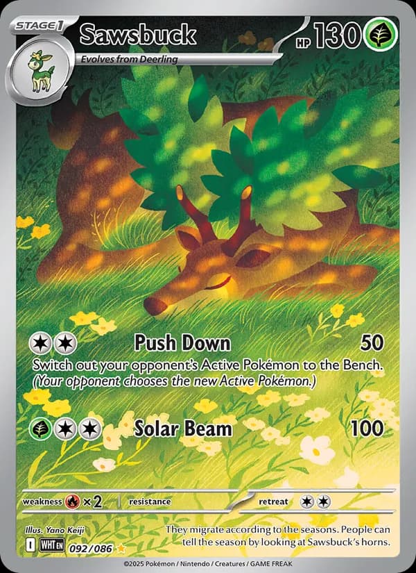 Sawsbuck 092/86, White Flare