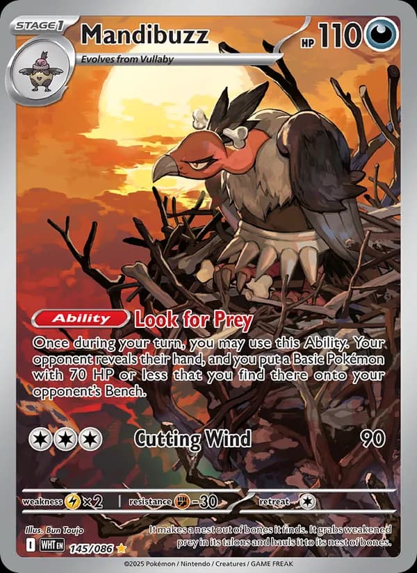 Mandibuzz 145/86, White Flare