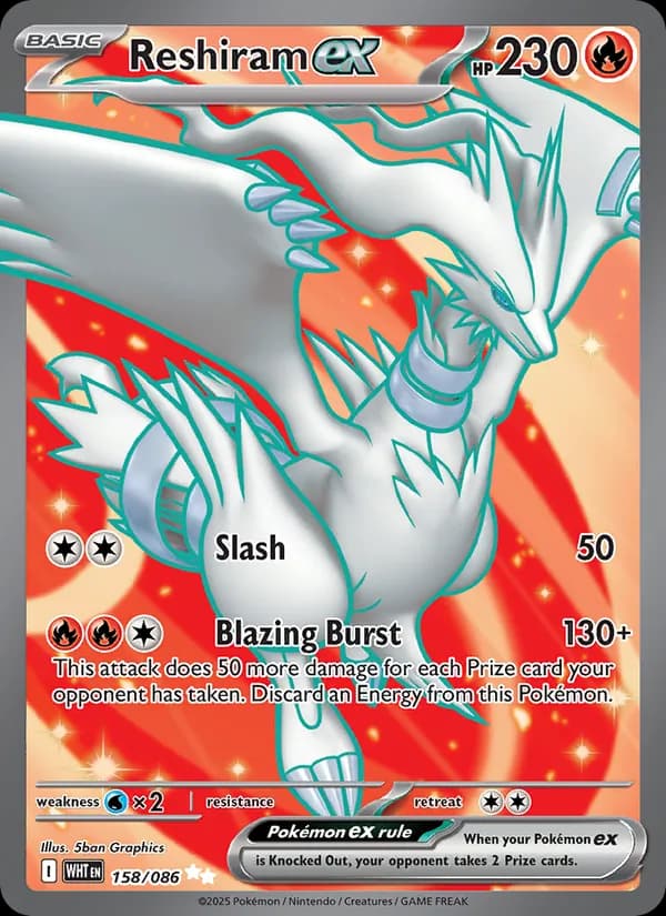 Reshiram ex 158/86, White Flare
