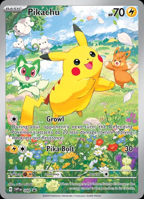 Pikachu 088/225, SVP Black Star Promos