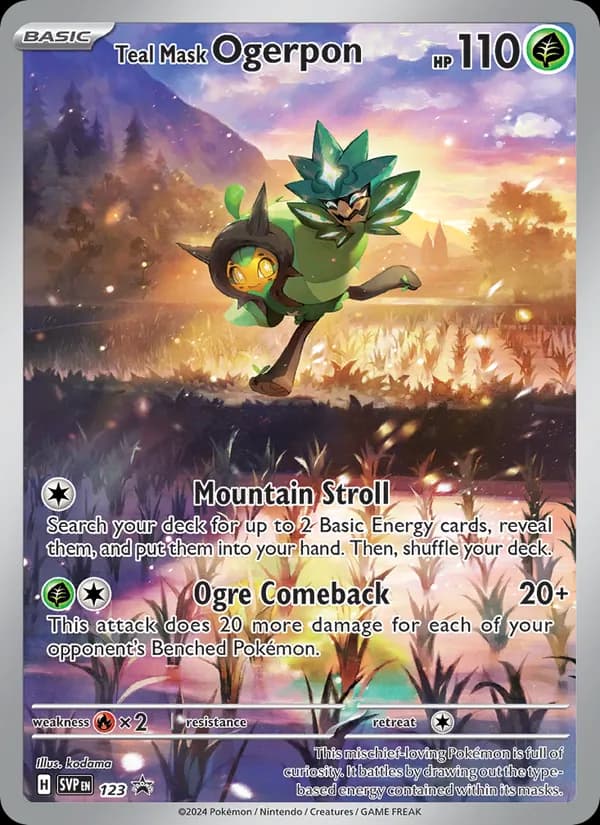 Teal Mask Ogerpon 123/225, SVP Black Star Promos