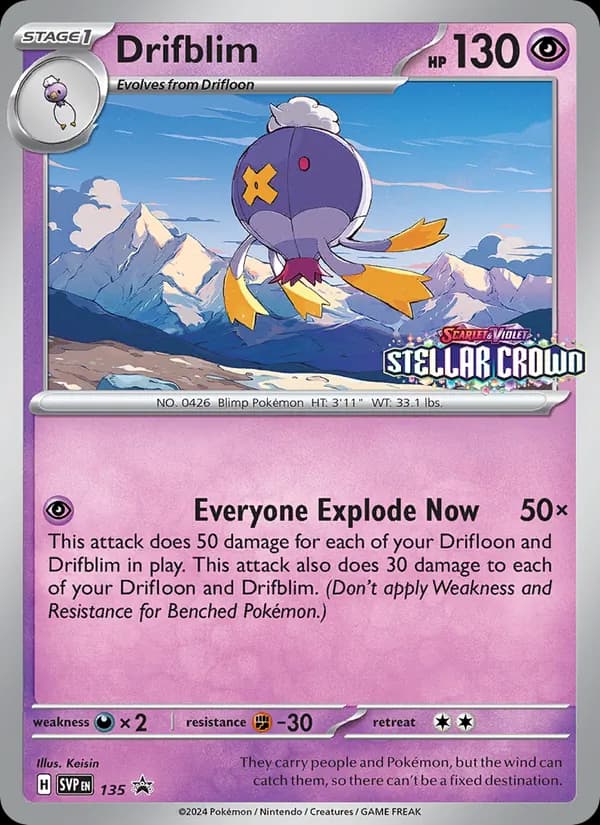 Drifblim 135/225, SVP Black Star Promos