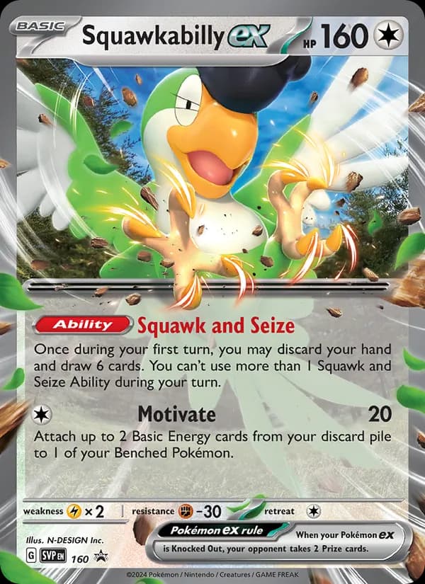 Squawkabilly ex 160/225, SVP Black Star Promos