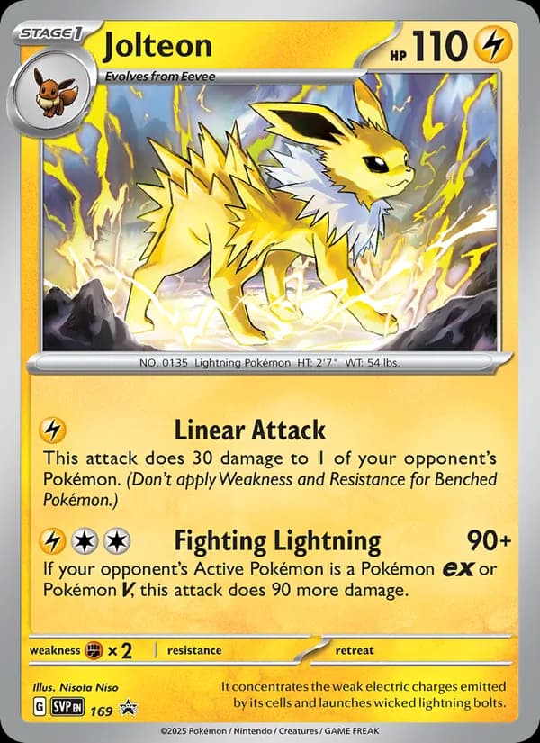 Jolteon 169/225, SVP Black Star Promos