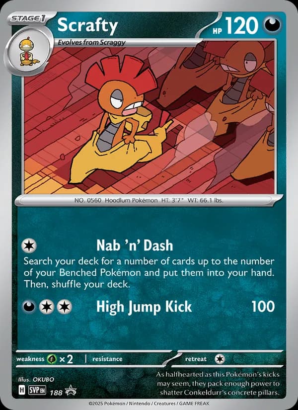 Scrafty 188/225, SVP Black Star Promos
