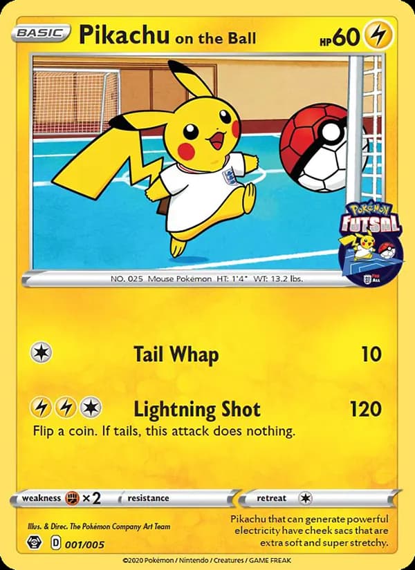 Pikachu on the Ball 1/5, Pokémon Futsal 2020