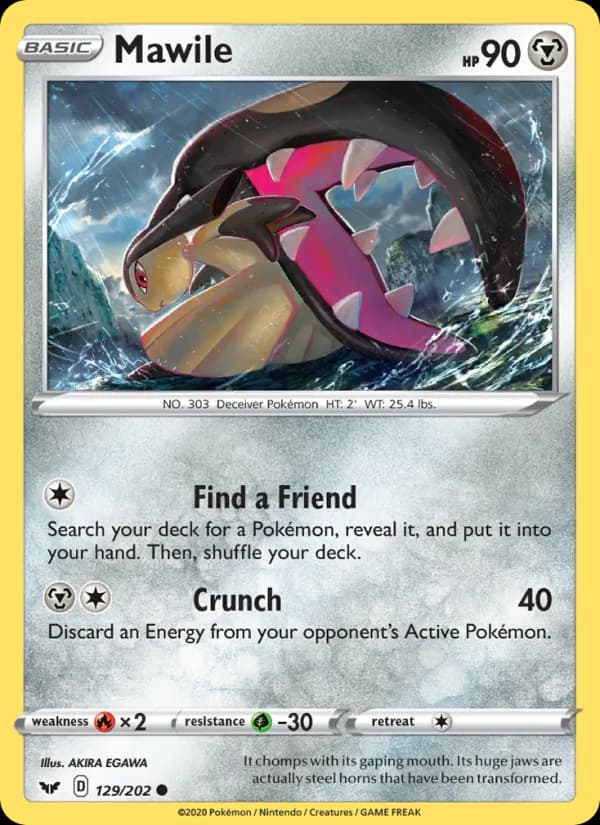 Mawile 129/202, Sword & Shield