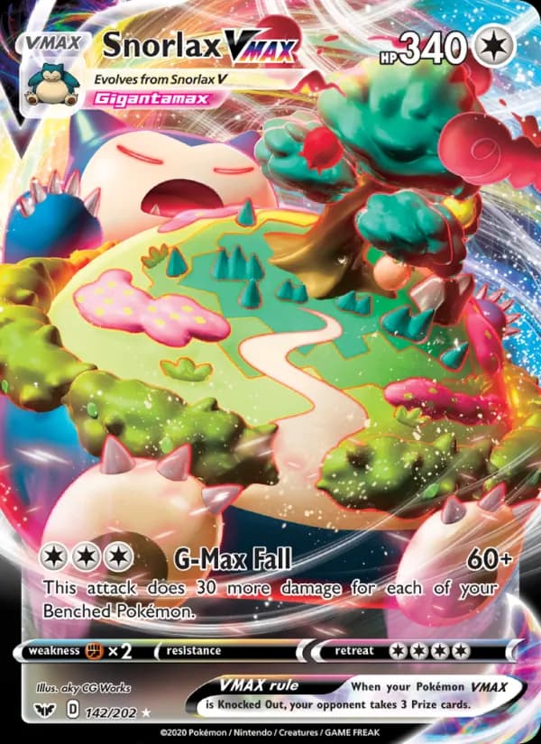 Snorlax VMAX 142/202, Sword & Shield