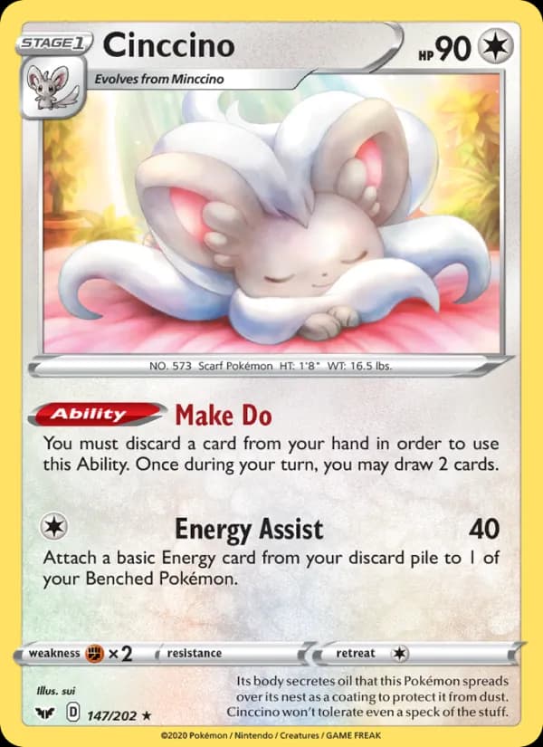 Cinccino 147/202, Sword & Shield