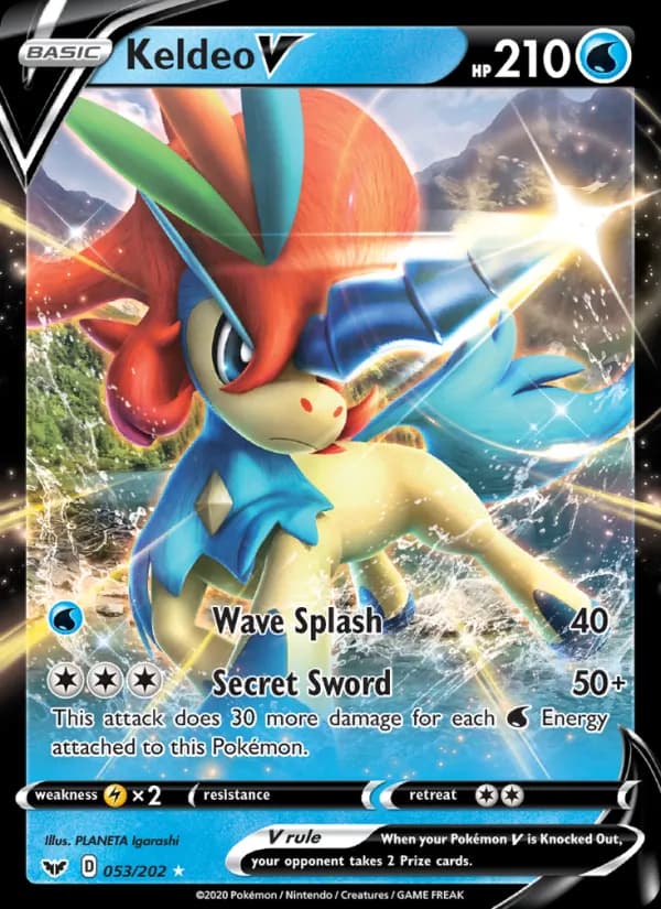 Keldeo V 53/202, Sword & Shield