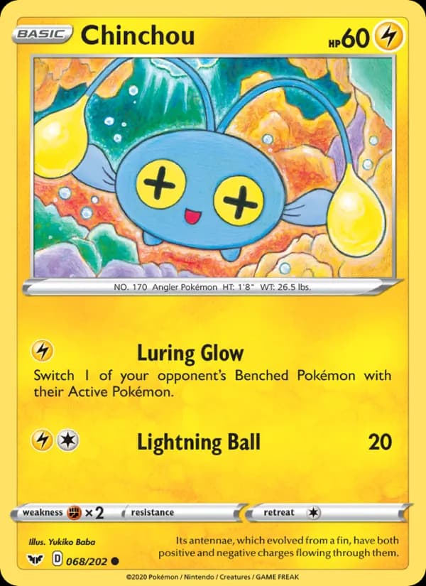 Chinchou 68/202, Sword & Shield