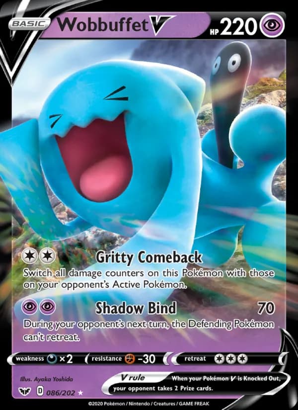 Wobbuffet V 86/202, Sword & Shield