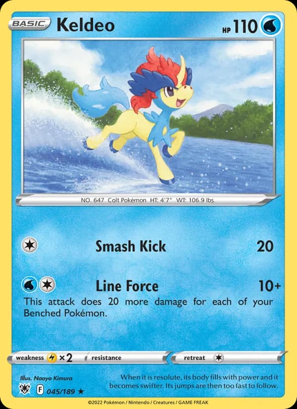 Keldeo 045/189, Astral Radiance
