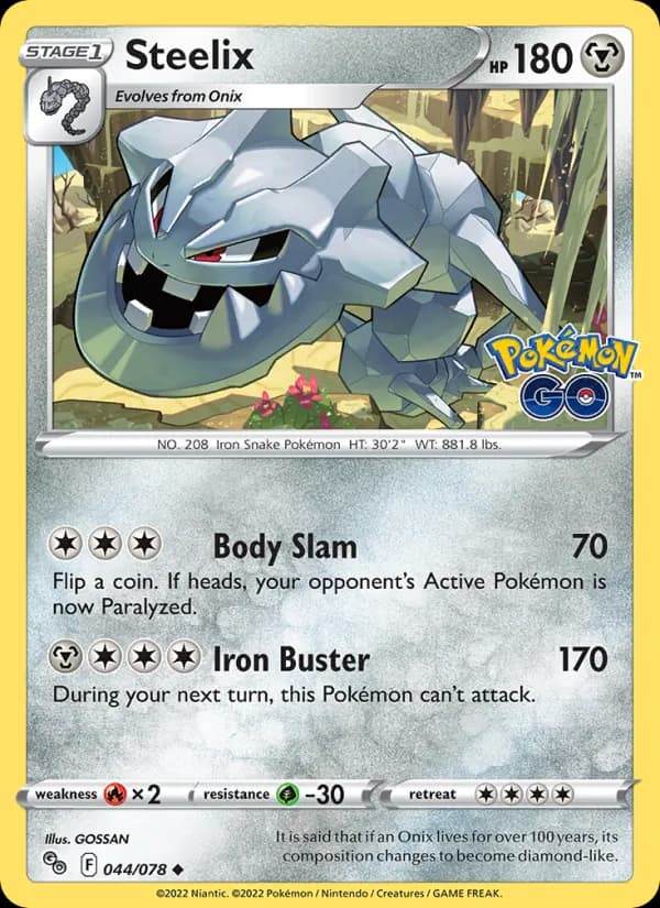 Steelix 044/78, Pokémon GO