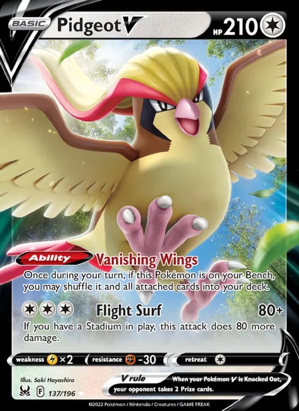 Pidgeot V 137/196, Lost Origin
