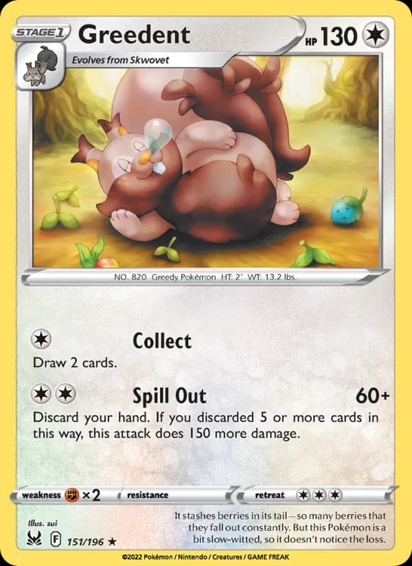 Greedent 151/196, Lost Origin