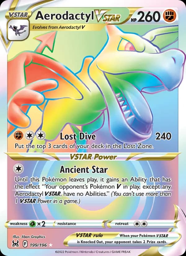 Aerodactyl VSTAR 199/196, Lost Origin