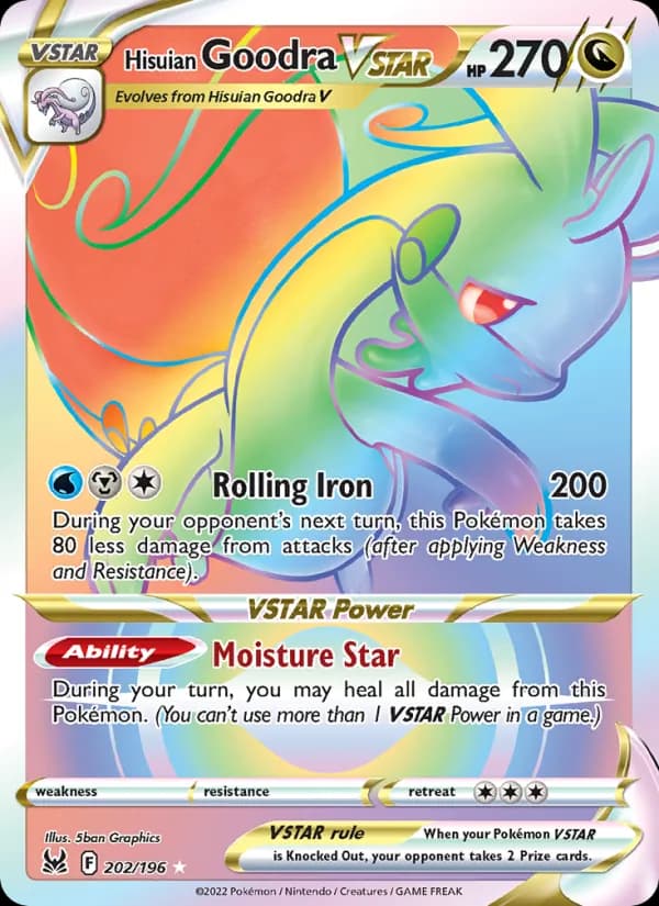 Hisuian Goodra VSTAR 202/196, Lost Origin