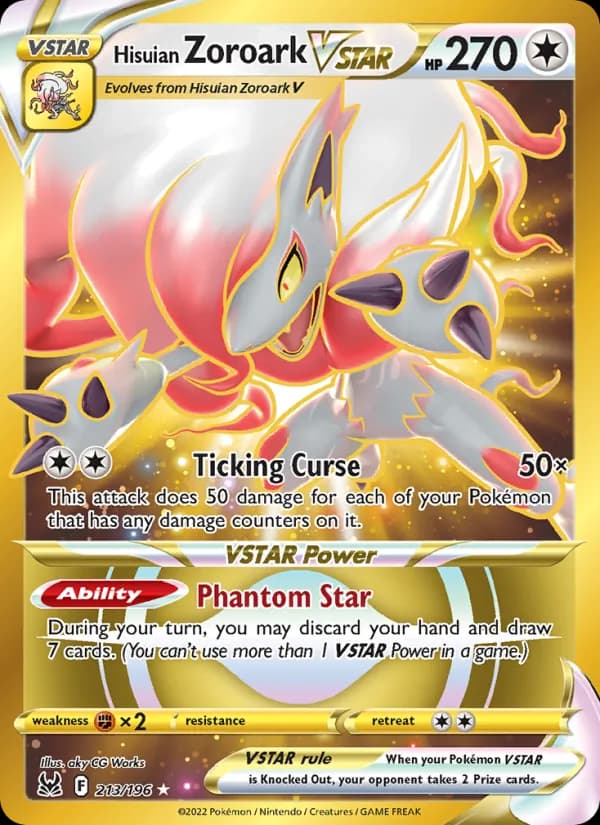 Hisuian Zoroark VSTAR 213/196