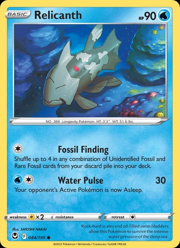 Relicanth 044/195, Silver Tempest
