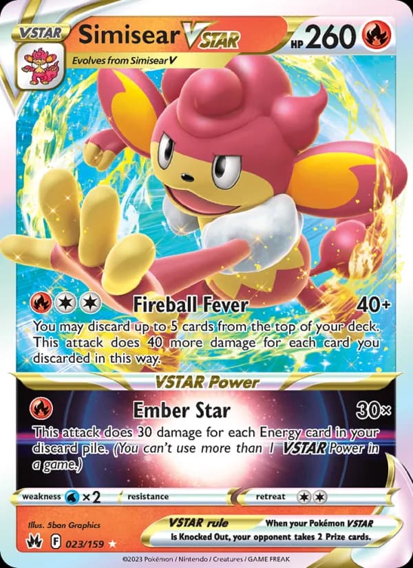 Simisear VSTAR 023/159, Crown Zenith