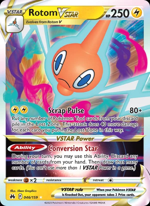 Rotom VSTAR 046/159, Crown Zenith