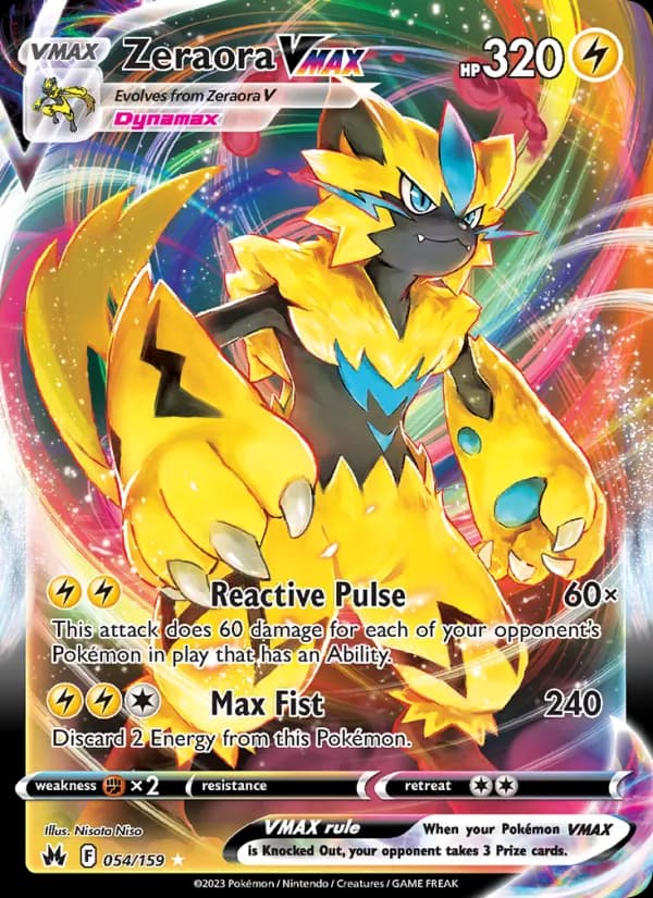 Zeraora VMAX 054/159, Crown Zenith