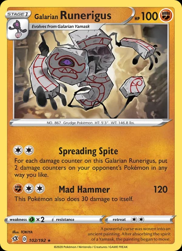 Galarian Runerigus 102/192, Rebel Clash