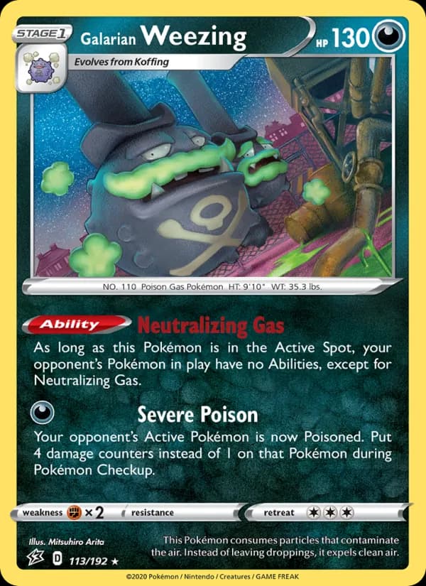 Galarian Weezing 113/192, Rebel Clash