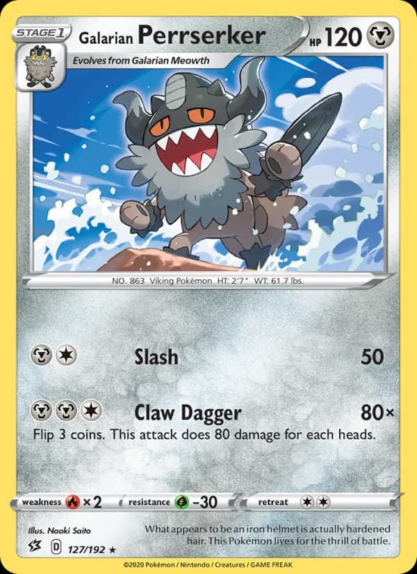 Galarian Perrserker 127/192, Rebel Clash