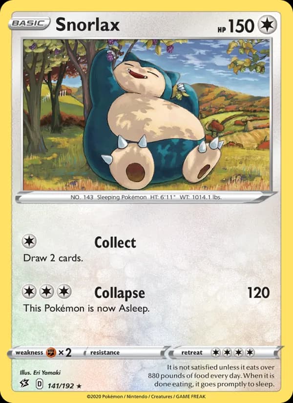 Snorlax 141/192, Rebel Clash
