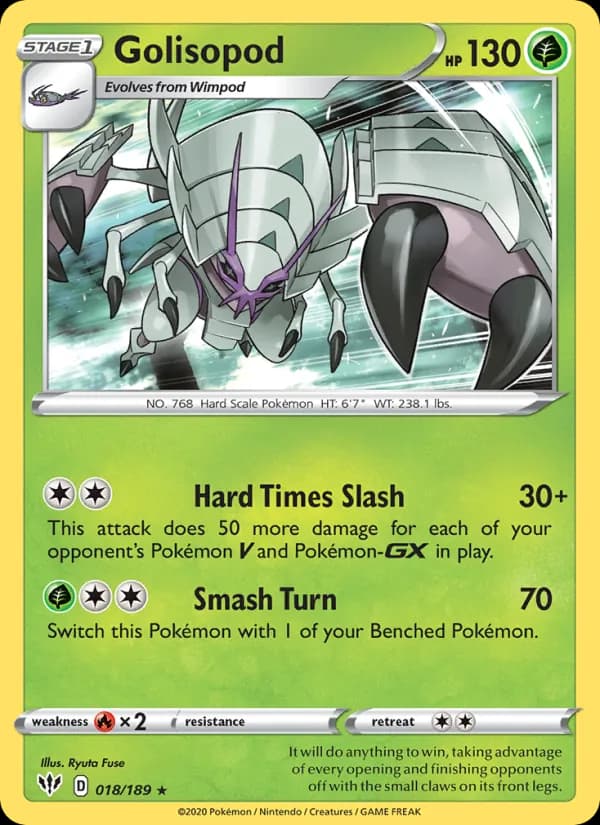 Golisopod 18/189, Darkness Ablaze